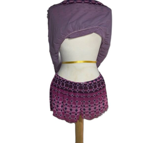 Apt. 9 Intimates Purple Fuchsia Pajama Set Tank Shorts Medium - Picture 4 of 6